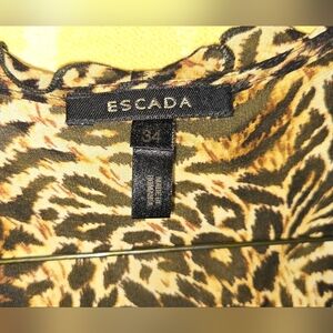 ESCADA 2000's 3 piece, leopard-cheetah print,blazer suit.
